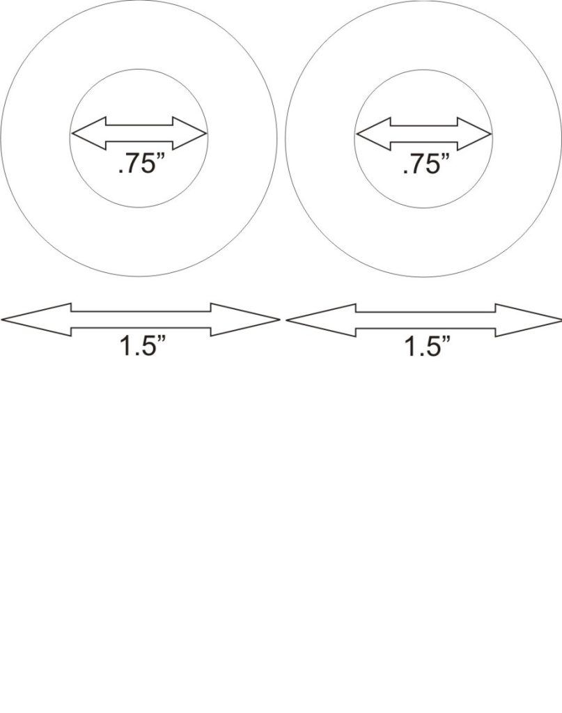Dvd labels 1 5 x 1 5 2 wide doughnut bayscan technologies