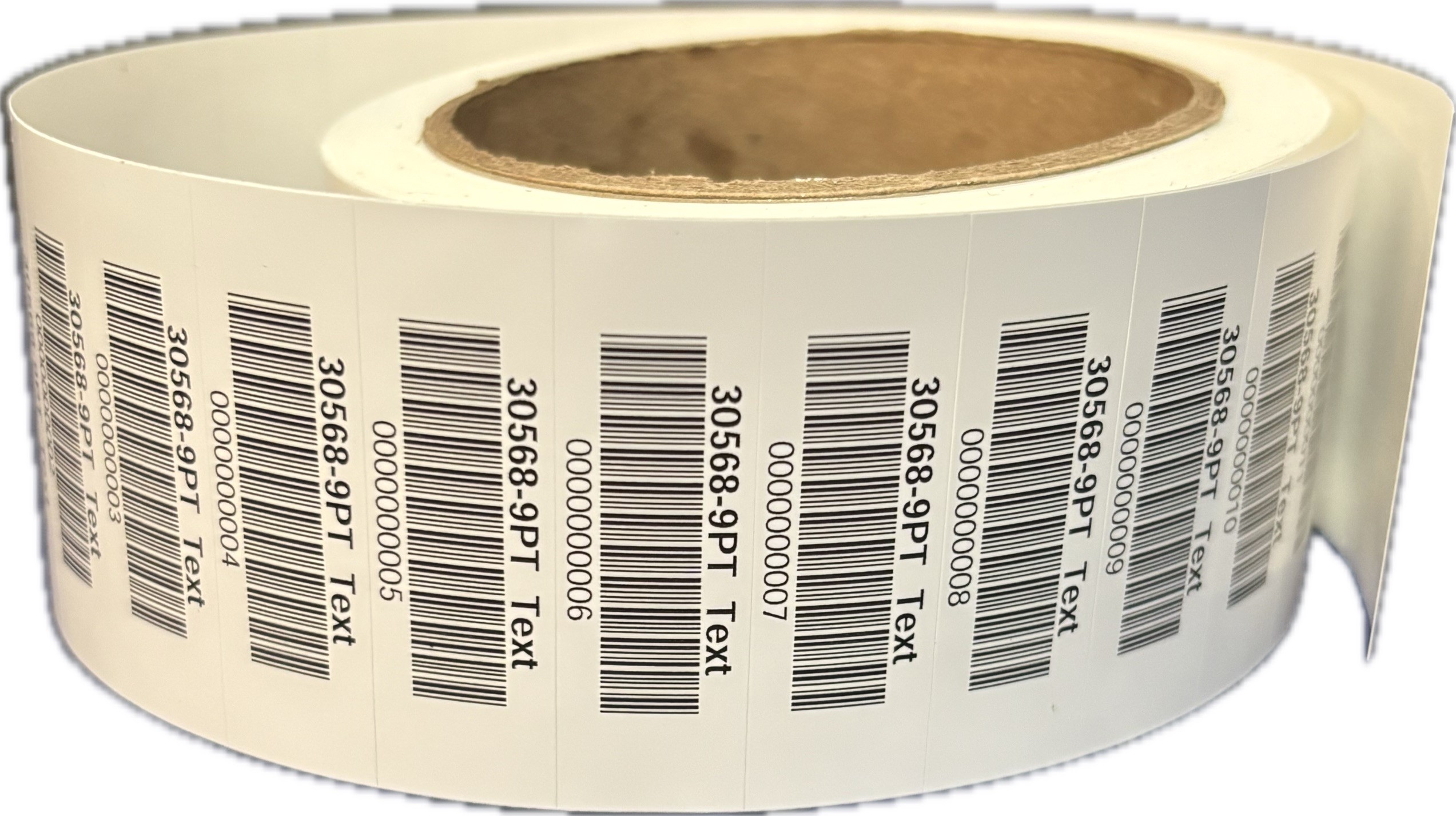 DATA30568: Single Bar Code Labels, 3-Mil Polyester, no laminate, Square Corners, ROLLS - Image 2