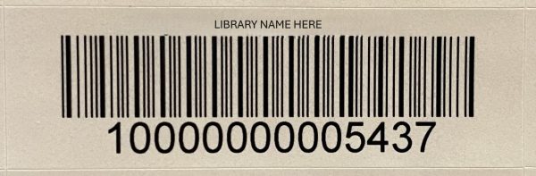 DATA40004:Single Barcode Labels		4-mil Paper		No Laminate		Square Corners		sheets