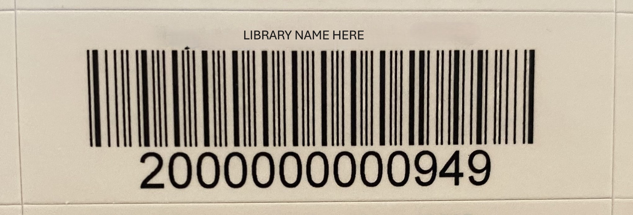 DATA40005:Single barcode Labels 4-mil Paper 1-mil matte polyester Square Corners sheets