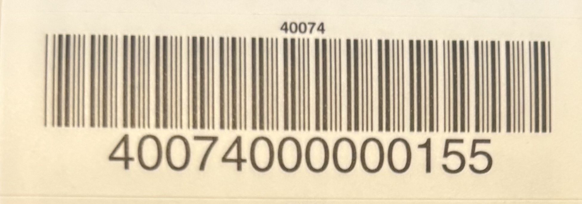 DATA40074: SINGLE Bar Code Labels, 4-Mil Paper, 1 mil matte polyester, Square Corners, ROLLS