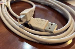6 Foot USB Type A To B Cable Beige 243-006