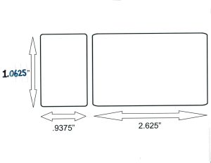 DYNLABTTPBLSSMALL 3.6875X 1.0625